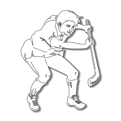 Stamping Station - Field Hockey Girl #2